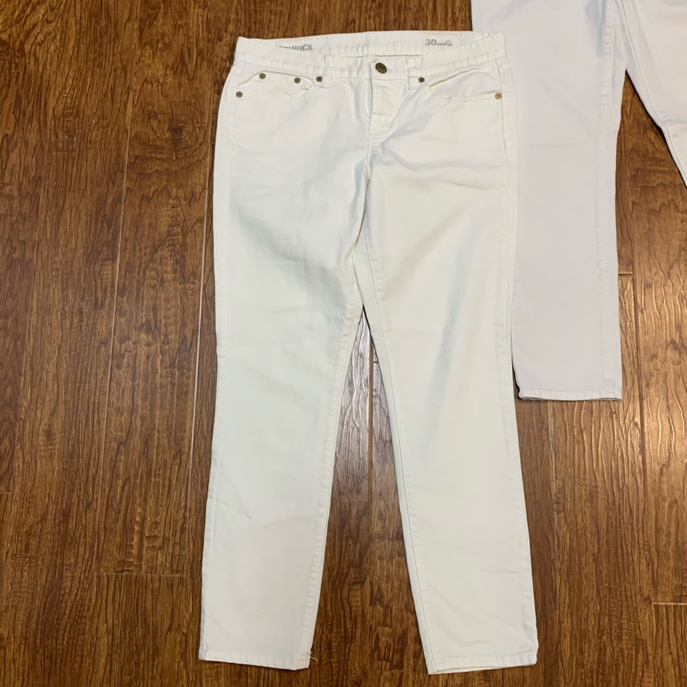 J. Crew toothpick ankle jeans white - Picture 5 of 8